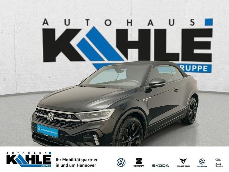 Deep black perleffekt schwarz Gebraucht 2022 VW T-Roc Cabriolet R-line Cabrio | 28.990 € (Fairer Preis) - Bild 1/4