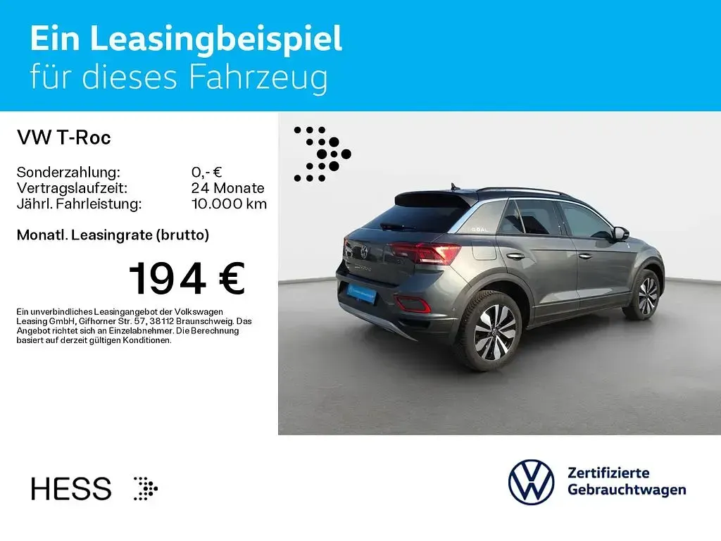 Occasion VW T-Roc Goal 150 ch (110 kW) 2025 Gris SUV