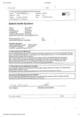 Gebraucht Audi Q4 e-tron Comfort 219 kW (299 PS) 2023 Florettsilber metallic SUV