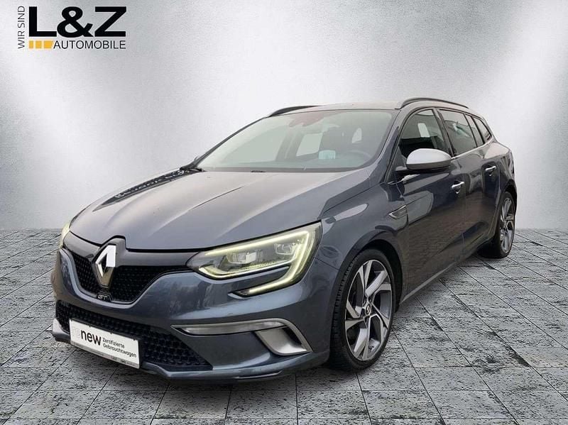 Titaniumgrau (metallic) Gebraucht 2017 Renault Mégane GrandTour GT Kombi | 10.900 € (Superpreis) - Bild 1/4