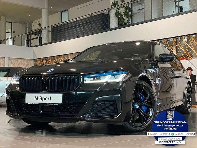 Schwarz Gebraucht 2022 BMW 545e M Sport Limousine | 57.980 € (Teuer) - Bild 1/3