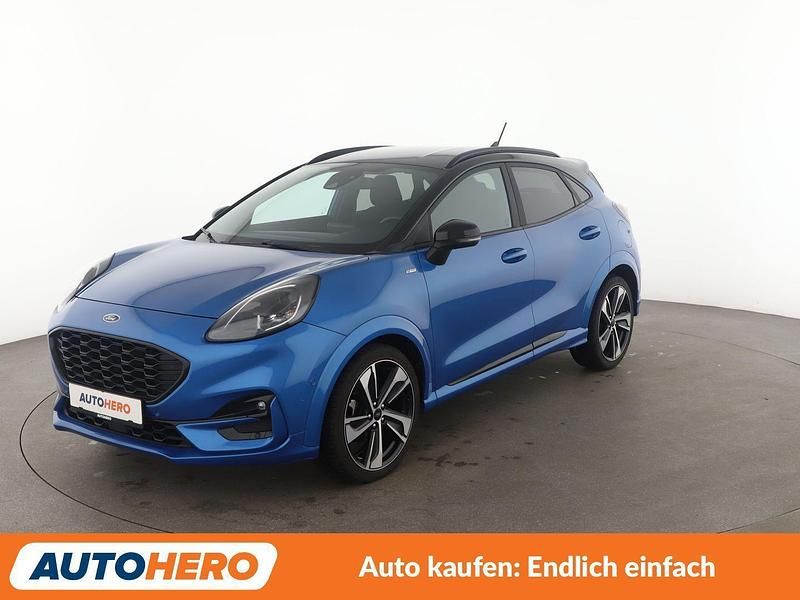 Blau Gebraucht 2021 Ford Puma ST-Line SUV | 16.620 € (Guter Preis) - Bild 1/3