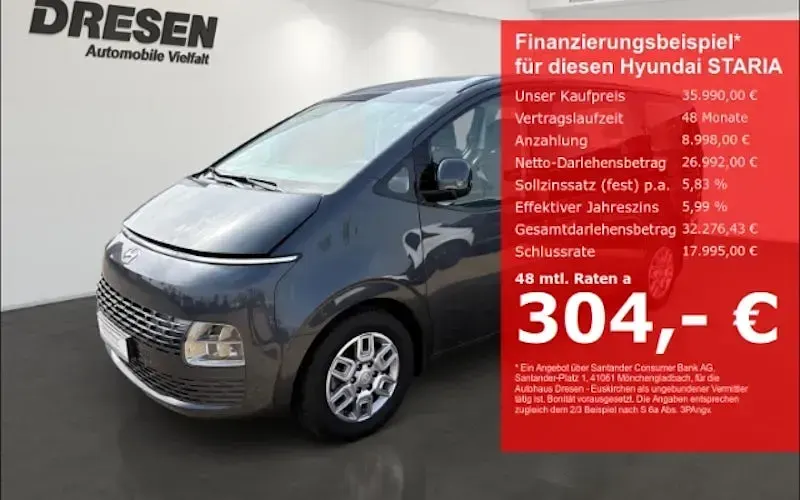 Gebraucht Hyundai Staria Trend 177 PS (130 kW) 2024 Grau Van / Kleinbus