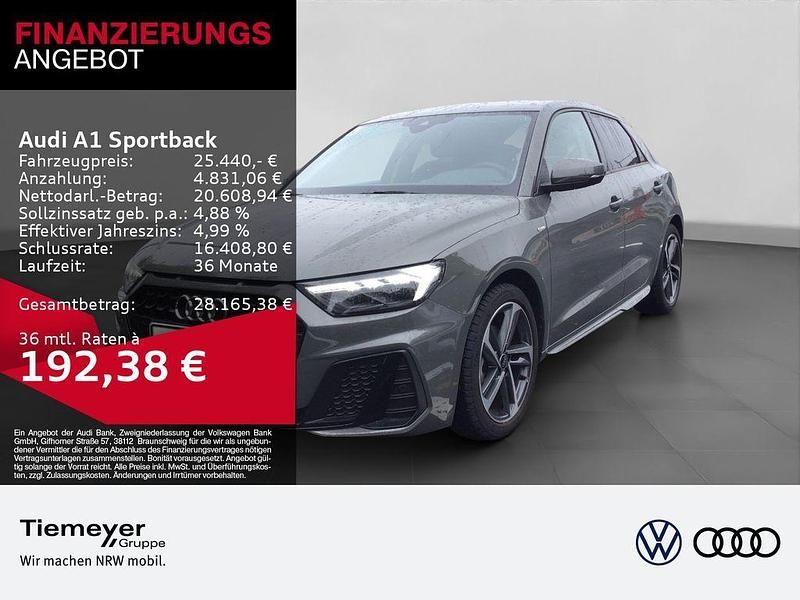 Grau Gebraucht 2024 Audi A1 Sportback S-Line Kleinwagen | 25.440 € (Etwas zu teuer) - Bild 1/4