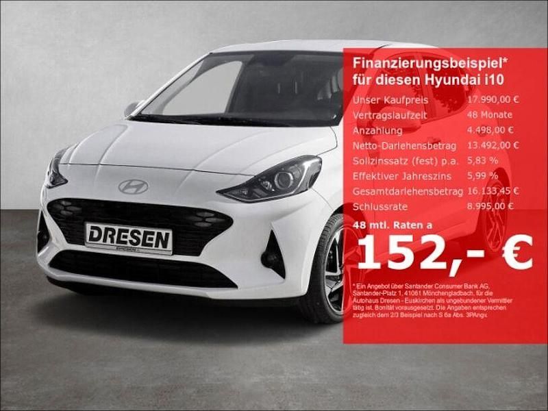 Weiss Gebraucht 2025 Hyundai i10 Prime Kleinwagen | 18.680 € (Fairer Preis) - Bild 1/4