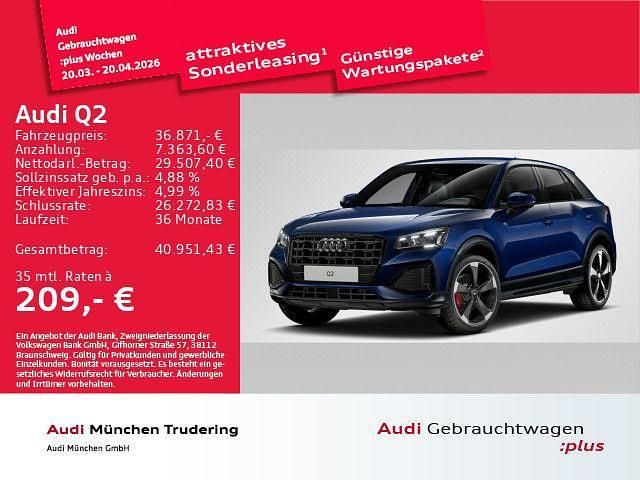 Gebraucht Audi Q2 Advanced Plus 150 PS (110 kW) 2025 Navarrablau metallic SUV