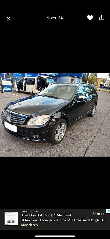 Schwarz Gebraucht 2008 Mercedes C180 Elegance Kombi | 5.600 € - Bild 1/4