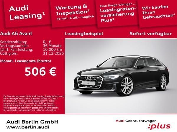 Schwarz (mythosschwarz metallic) Gebraucht 2025 Audi A6 Design Kombi | 49.991 € (Fairer Preis) - Bild 1/3