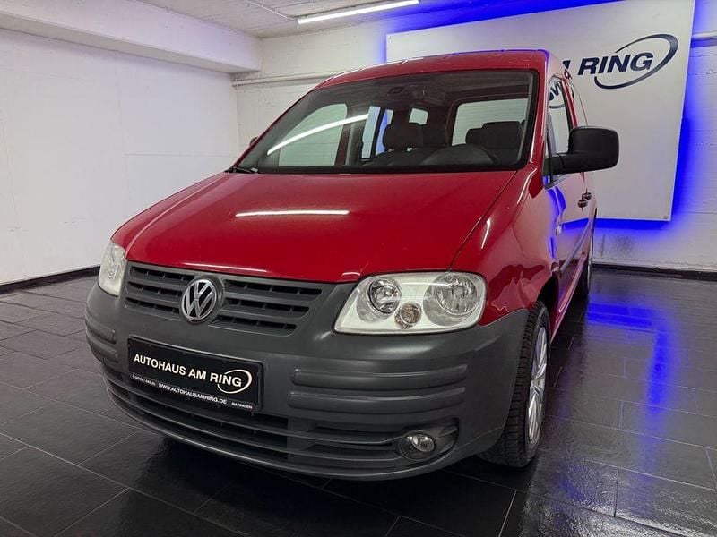Second-hand VW Caddy Team 80 CP (58 kW) 2008 Roșu Monovolum