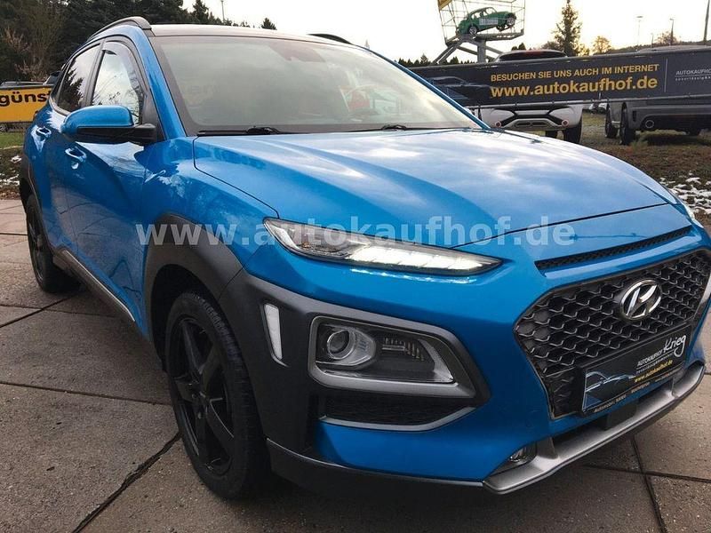 Gebraucht Hyundai Kona Premium 177 PS (130 kW) 2019 Blau SUV
