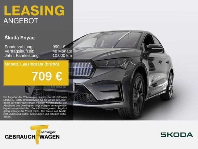 Graphitegrau metallic Gebraucht 2024 Skoda Enyaq iV RS SUV | 52.380 € - Bild 1/1