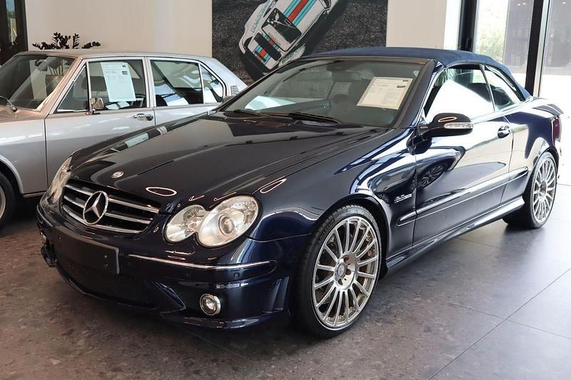 Blau Gebraucht 2008 Mercedes CLK63 AMG AMG Cabrio | 30.850 € (Fairer Preis) - Bild 1/4