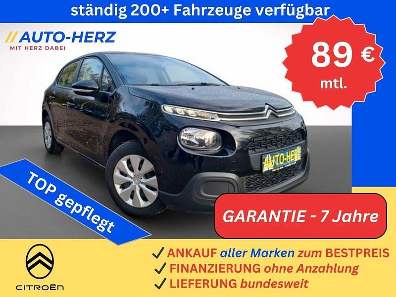 Noir perla nera Gebraucht 2019 Citroën C3 Feel Kleinwagen | 7.490 € (Fairer Preis) - Bild 1/3