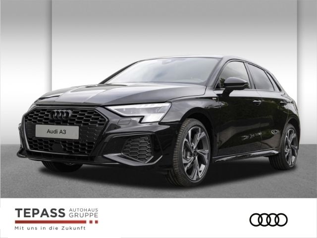 Schwarz Gebraucht 2024 Audi A3 Sportback S-Line Limousine | 39.880 € (Fairer Preis) - Bild 1/4