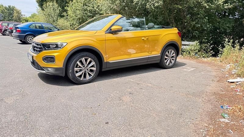 Gelb Gebraucht 2020 VW T-Roc Cabriolet Cabrio | 25.999 € (Fairer Preis) - Bild 1/4