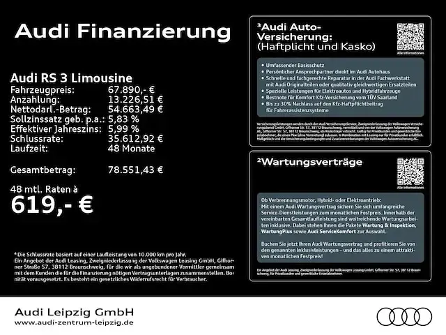 Gebraucht Audi RS3 Sport 400 PS (294 kW) 2025 Grau Limousine