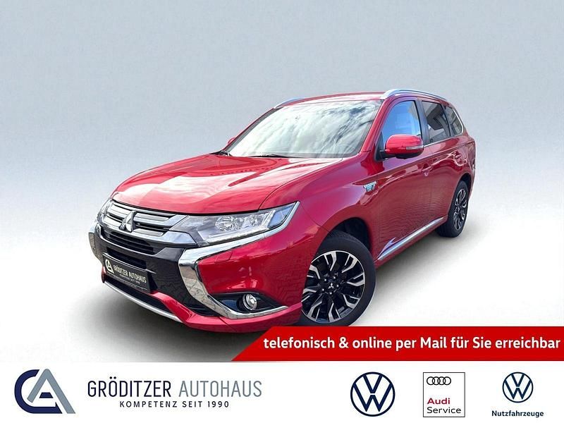 Rot Gebraucht 2016 Mitsubishi Outlander P-HEV Plus SUV | 16.889 € (Etwas zu teuer) - Bild 1/4