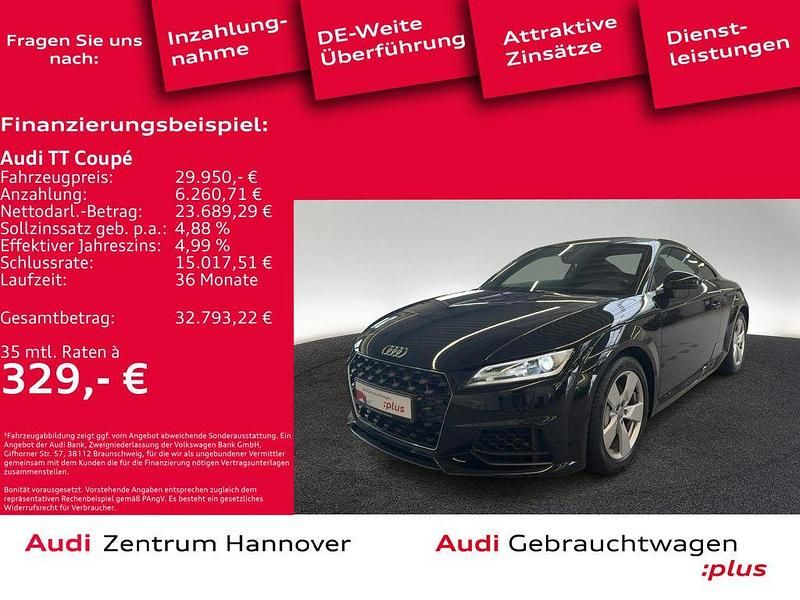 Mythosschwarz metallic Gebraucht 2021 Audi TT Sport Coupé | 29.950 € (Superpreis) - Bild 1/4