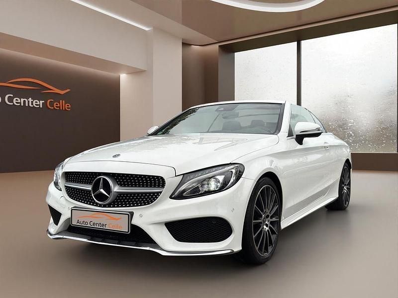 Weiß Gebraucht 2018 Mercedes C200 AMG line Cabrio | 23.990 € (Superpreis) - Bild 1/4