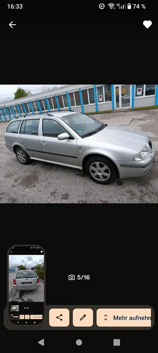 Usata Skoda Octavia 116 CV (85 kW) 2002 Argento Station wagon