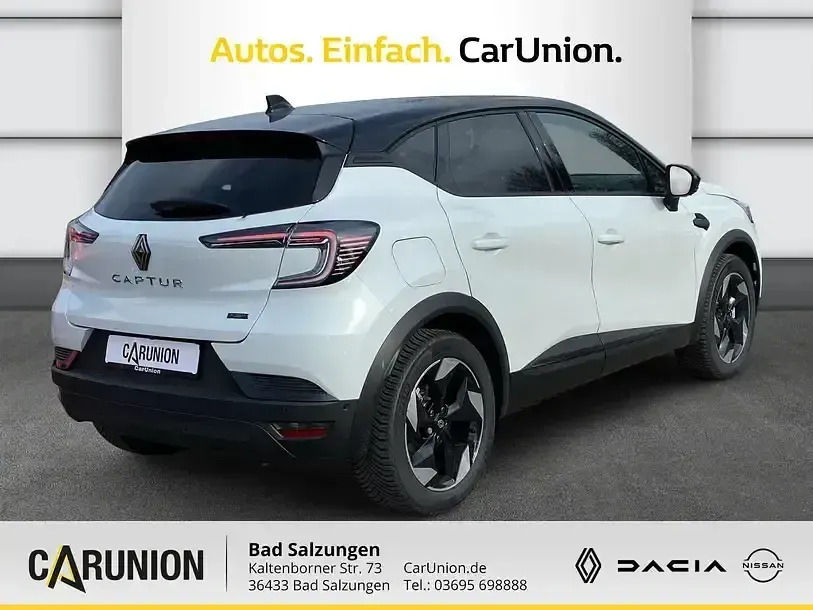 Gebraucht Renault Captur Techno 143 PS (105 kW) 2025 Perlmuttweiß metallic, black pearlschwarz metall SUV