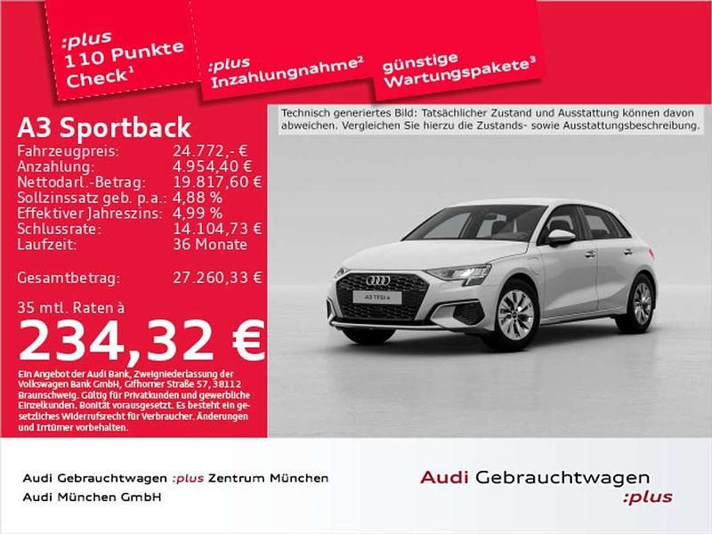 Ibisweiß Gebraucht 2022 Audi A3 e-tron Kleinwagen | 24.772 € (Superpreis) - Bild 1/2