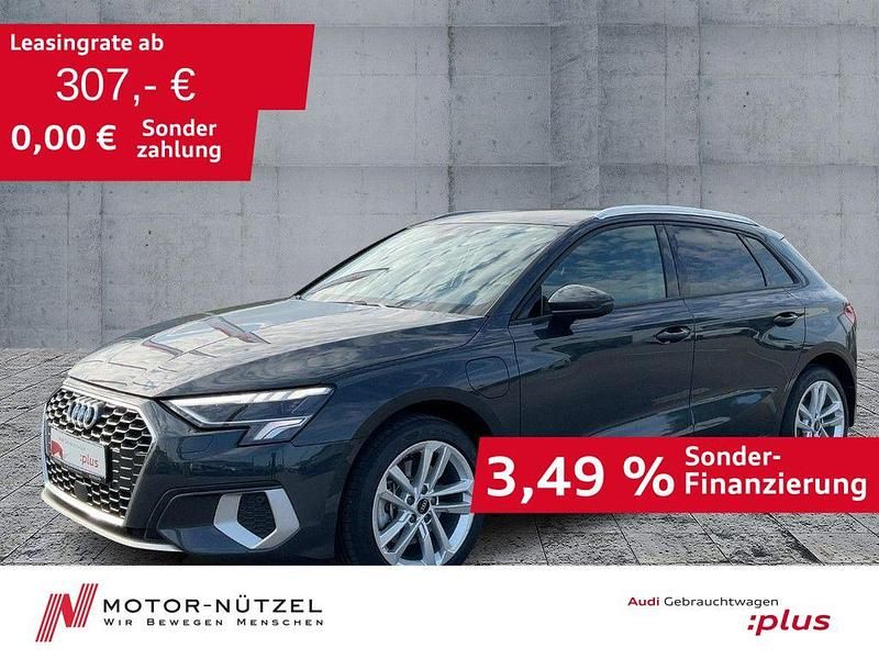 Manhattangrau metallic Gebraucht 2024 Audi A3 Sportback e-tron Advanced Plus Limousine | 34.950 € (Teuer) - Bild 1/4