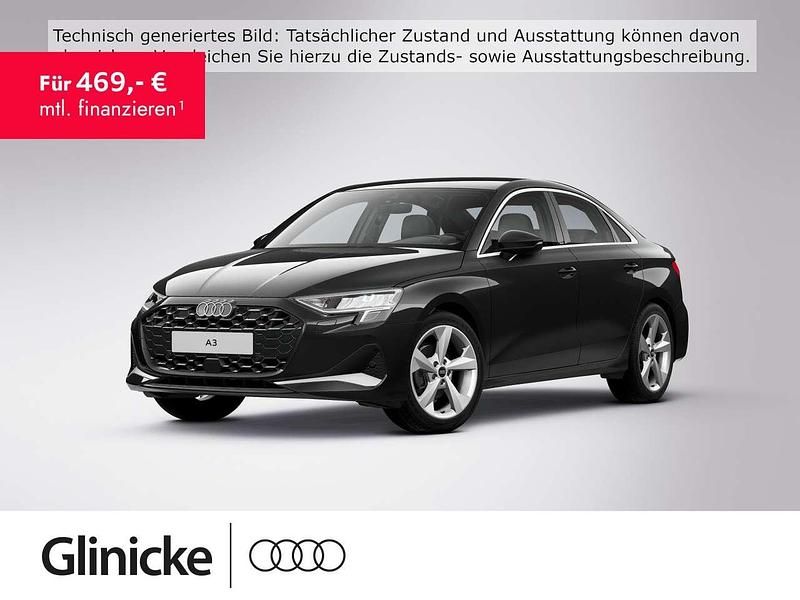 Mythosschwarz metallic Gebraucht 2025 Audi A3 Advanced Plus Limousine | 35.370 € (Fairer Preis) - Bild 1/1