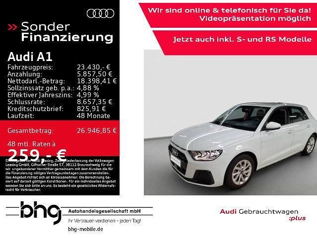Weiß Gebraucht 2024 Audi A1 Sportback Advanced Kleinwagen | 23.430 € (Fairer Preis) - Bild 1/4