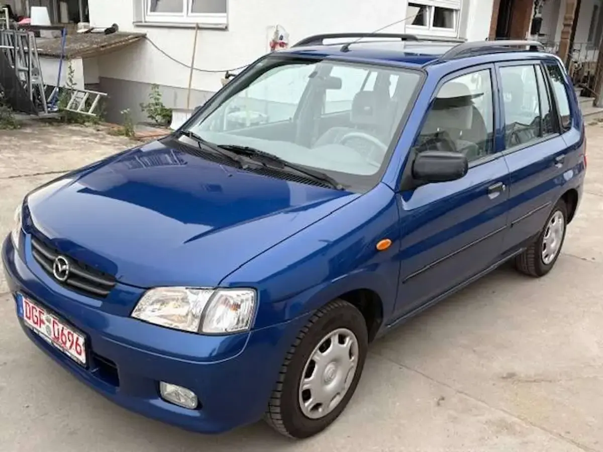 Gebraucht Mazda Demio 75 PS (55 kW) 2001 Blau metalic Kleinwagen