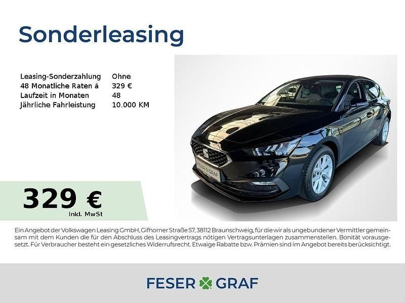 Midnight schwarz metallic Neu 2025 Seat Leon Limousine | 33.770 € (Etwas zu teuer) - Bild 1/1
