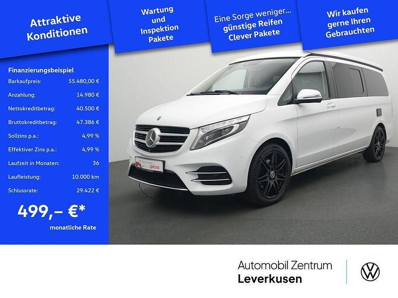 Weiss / bergkristallweiß (metallic) Gebraucht 2019 Mercedes V250 Edition Van / Kleinbus | 55.480 € - Bild 1/4