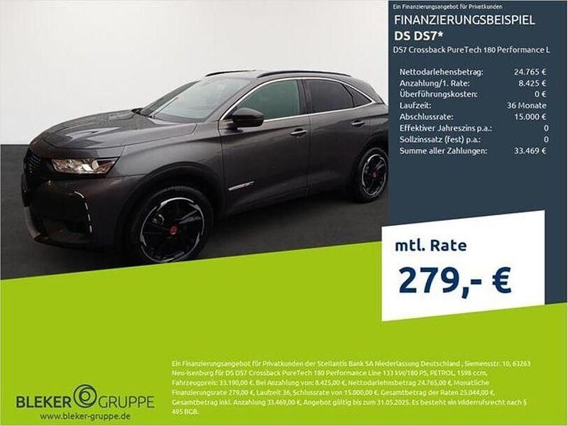 Platingrau Gebraucht 2023 DS Automobiles DS7 Crossback Performance SUV | 30.880 € (Guter Preis) - Bild 1/3