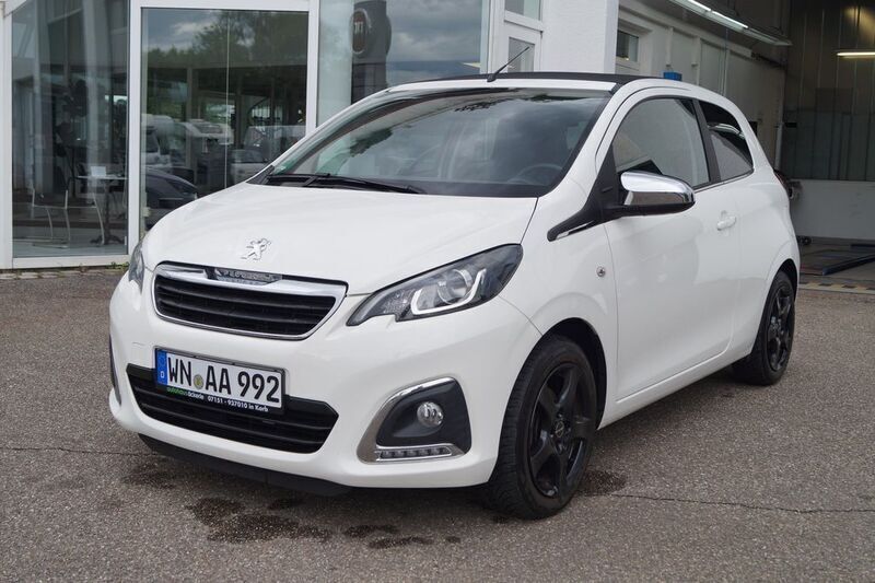 Zu lackieren weiss 068/deckend Gebraucht 2018 Peugeot 108 Allure Kleinwagen | 12.490 € (Teuer) - Bild 1/4