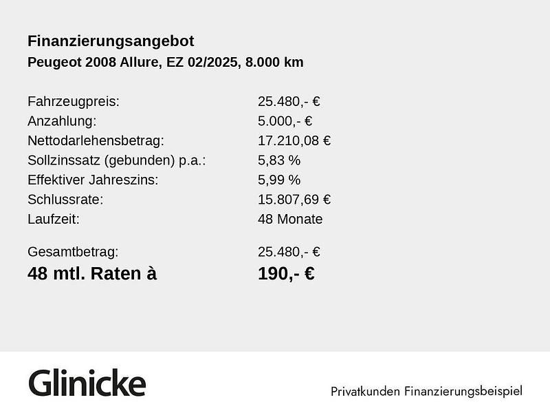 Gebraucht Peugeot 2008 Allure 136 PS (100 kW) 2025 Silber SUV