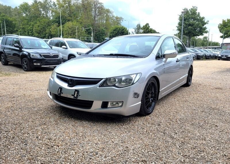 Grau Gebraucht 2008 Honda Civic Hybrid Limousine | 3.280 € (Superpreis) - Bild 1/4