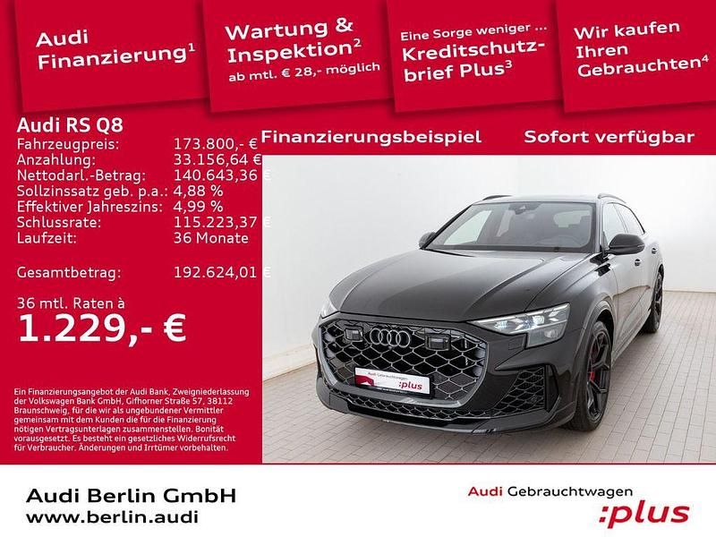 Mythosschwarz metallic Gebraucht 2025 Audi RS Q8 Performance SUV | 173.800 € - Bild 1/4