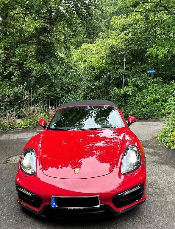 Rot Gebraucht 2014 Porsche Boxster GTS Cabrio | 76.981 € (Teuer) - Bild 1/4