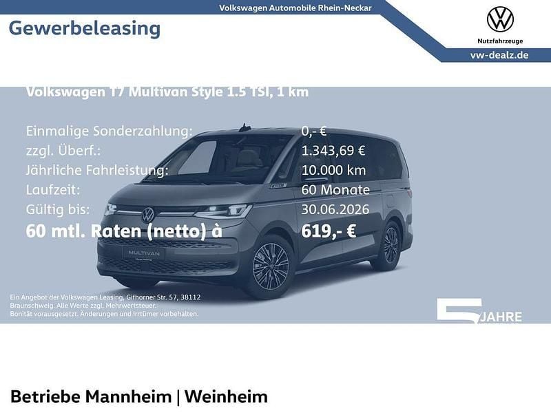 Neu VW Multivan Style 245 PS (180 kW) 2026 Grau Van