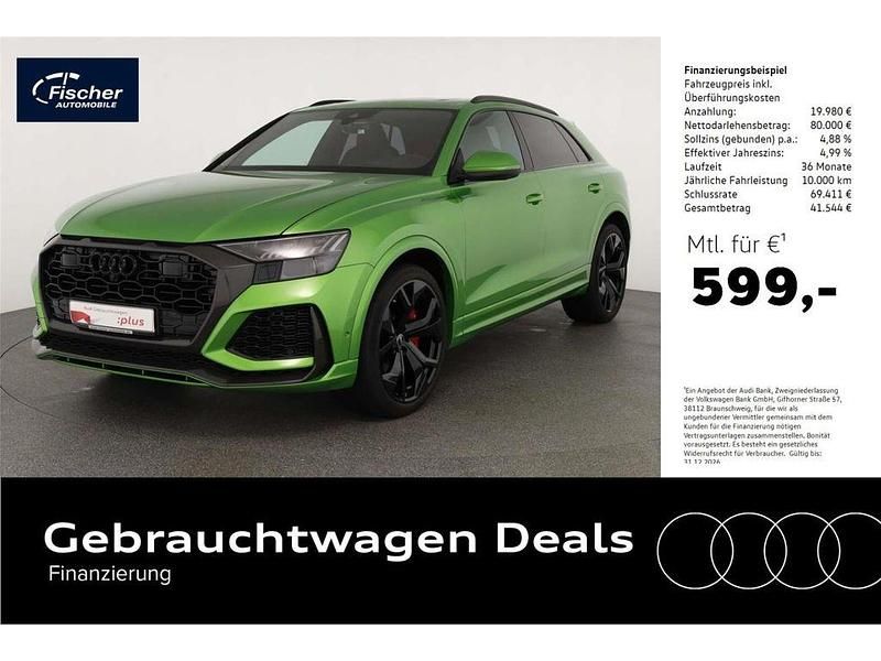 Javagrünmetallic Gebraucht 2022 Audi RS Q8 Sport SUV | 99.980 € (Guter Preis) - Bild 1/4