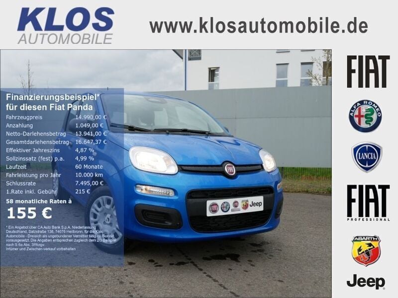 Blau Neu 2024 Fiat Panda Kleinwagen | 14.990 € - Bild 1/4