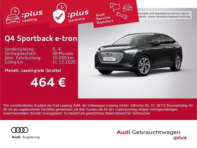 Mythosschwarz metallic Gebraucht 2025 Audi Q4 Sportback e-tron Ambiente SUV | 48.290 € - Bild 1/4