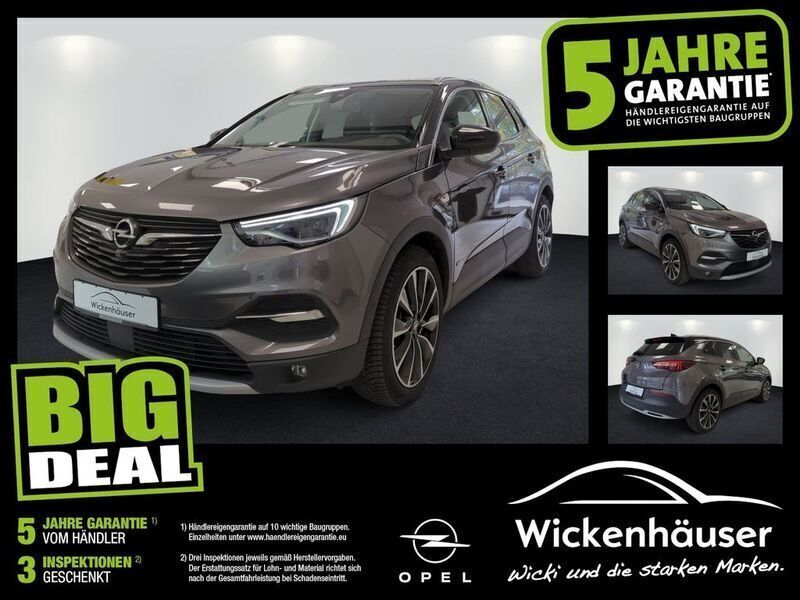 Mondstein grau/e:vulkan grau Gebraucht 2021 Opel Grandland X SUV | 22.490 € (Fairer Preis) - Bild 1/4