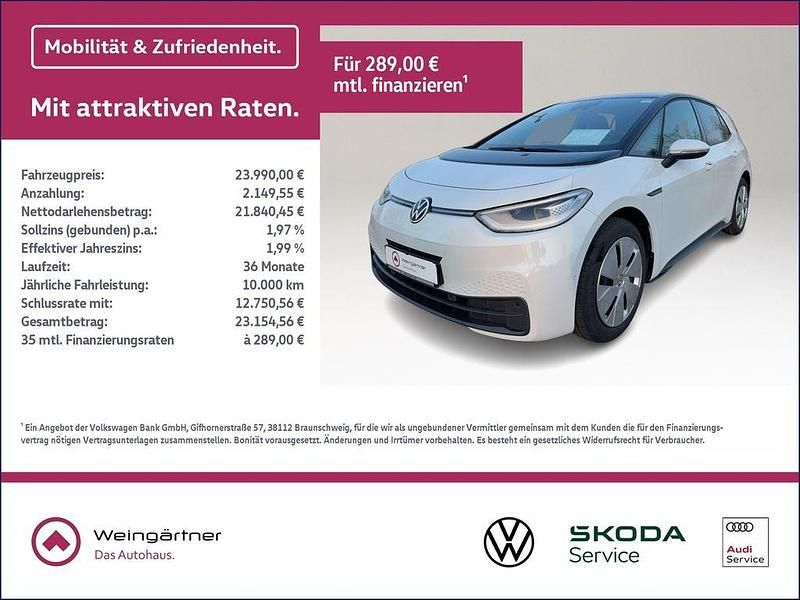 Gebraucht VW ID.3 Pro Performance 150 kW (204 PS) 2022 Weiß Kleinwagen