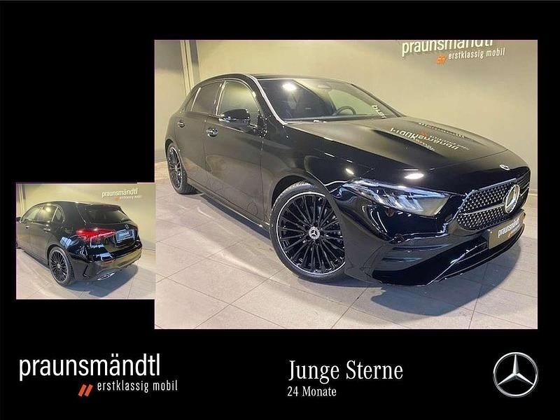 Unilack nachtschwarz Gebraucht 2024 Mercedes A200 AMG Limousine | 36.250 € (Etwas zu teuer) - Bild 1/4
