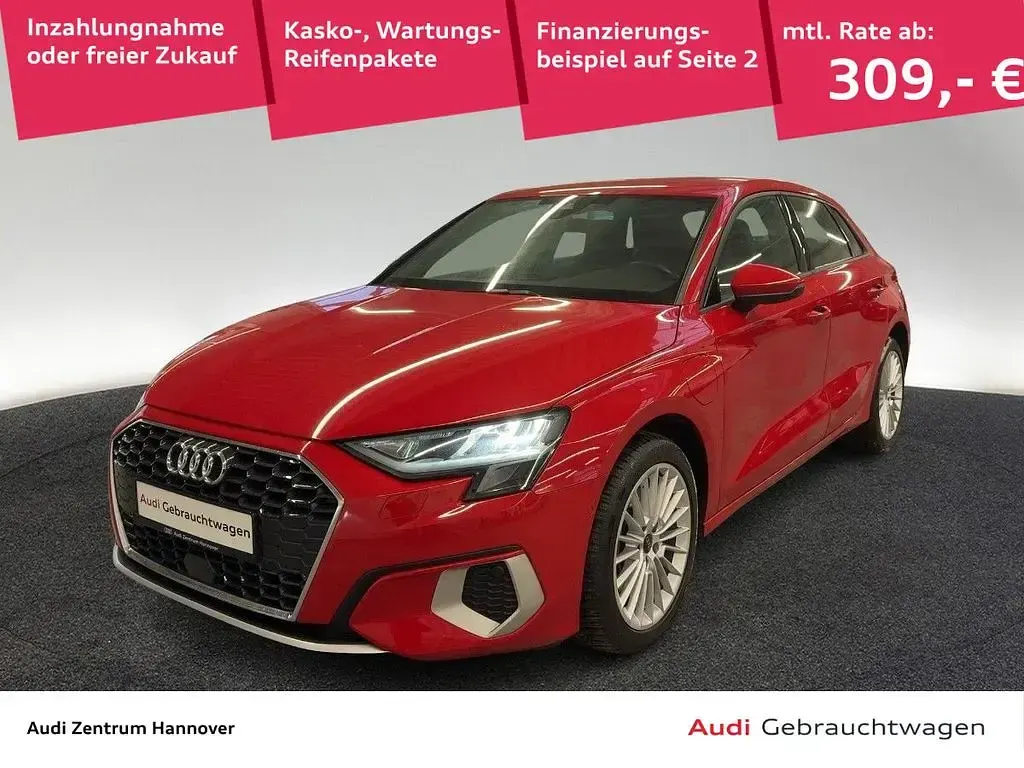 Second-hand Audi A3 Advanced Plus 204 CP (150 kW) 2022 Roșu Berlinǎ