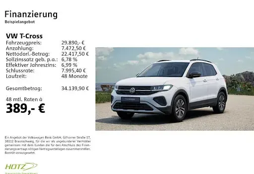 Neu VW T-Cross 116 PS (85 kW) 2026 Pure white SUV