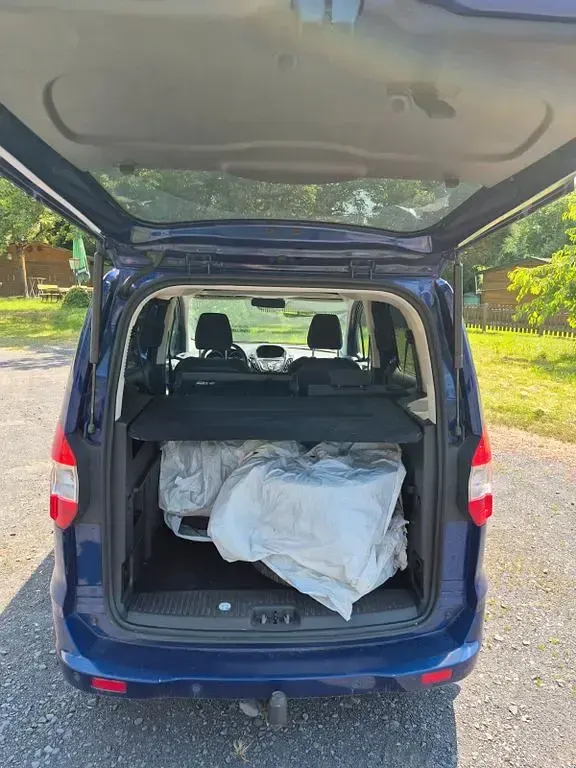 Gebraucht Ford Tourneo Courier Titanium 101 PS (74 kW) 2016 Blau Van / Kleinbus