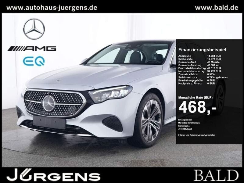 Metalliclack hightechsilber Gebraucht 2023 Mercedes E300 Avantgarde Limousine | 51.690 € (Superpreis) - Bild 1/4