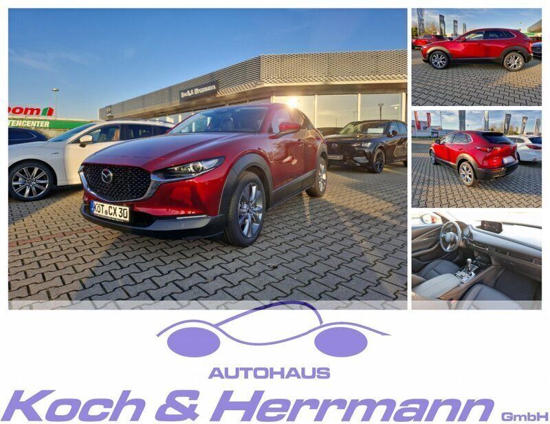 Soul red crystal Gebraucht 2024 Mazda CX-30 Center-Line SUV | 27.599 € - Bild 1/4